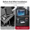 Car accessories interior PU Leather Backseat Organizer with Foldable Table  For Lincoln MKZ MKX Aviator Navigator Continental gfsd7