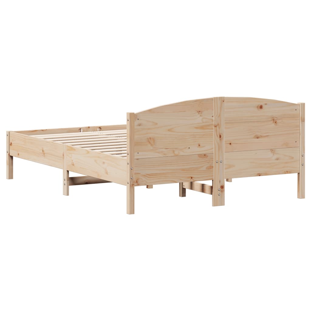 Solid Wood Bed Without Mattress 120 X 190 Cm Pine Wood