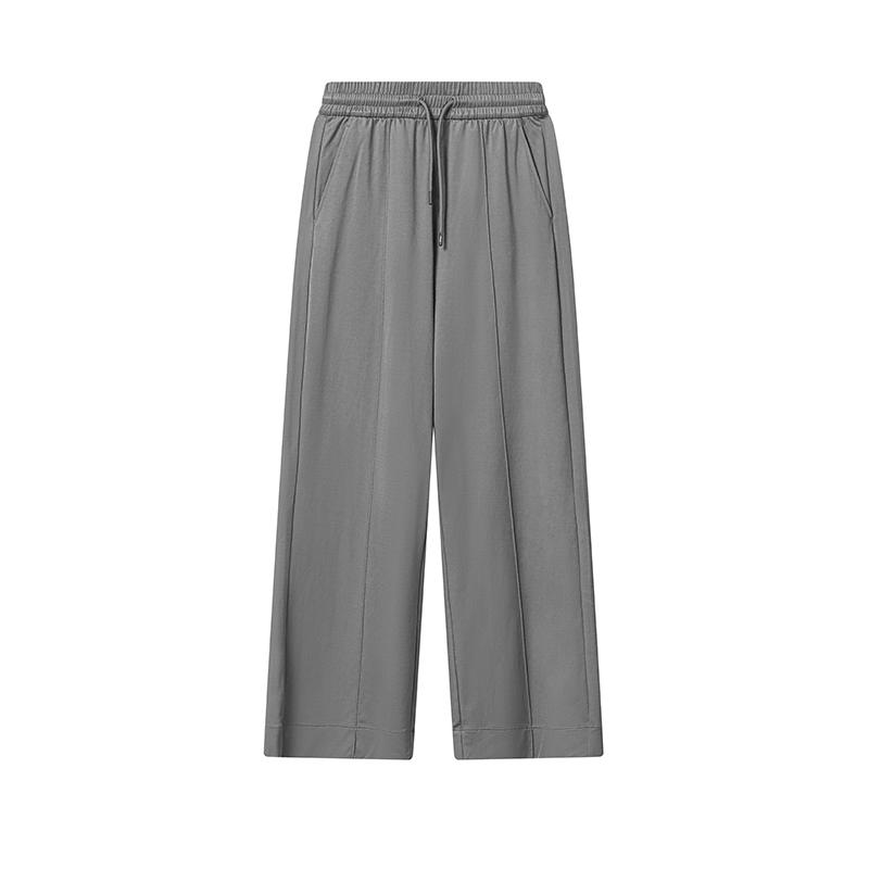 FILA Milano Series Comfortable Versatile Simple Fashion Casual Pants Women bottoms Dark-Gray F11W625605FDY M