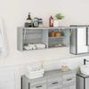 VidaXL Wall-mounted Bathroom Cabinet Sonoma Grey 100x25x40 Cm Engineered Wood 860108