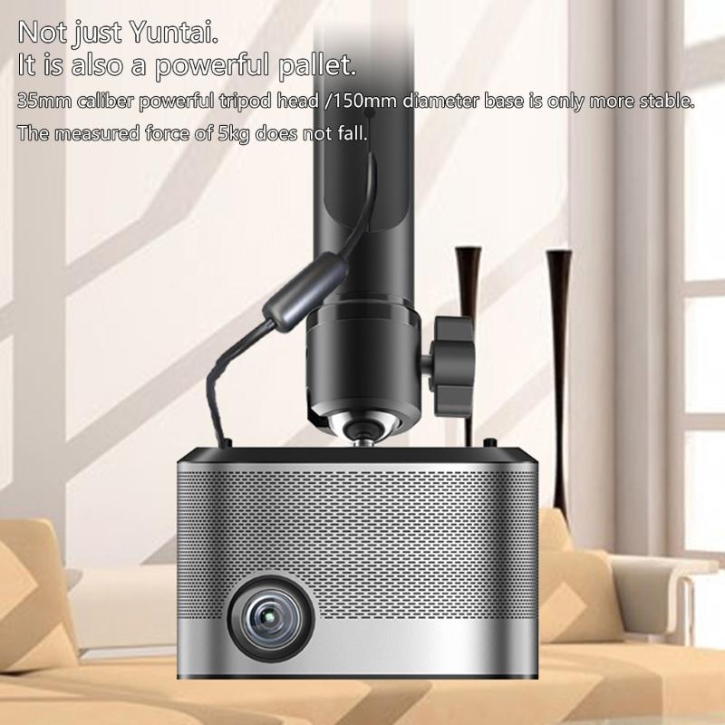 Universal Ceiling Mount Projector Bracket 360 Degree Rotatable Hanging Rack Extendable Height for Various Environment
