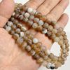 6 8 10 MM  Matte Natural Stone Beads Polished Blue Stripes Agates Stone Beads Diy Spacer Loose Beads for Jewelry Making Bracelet