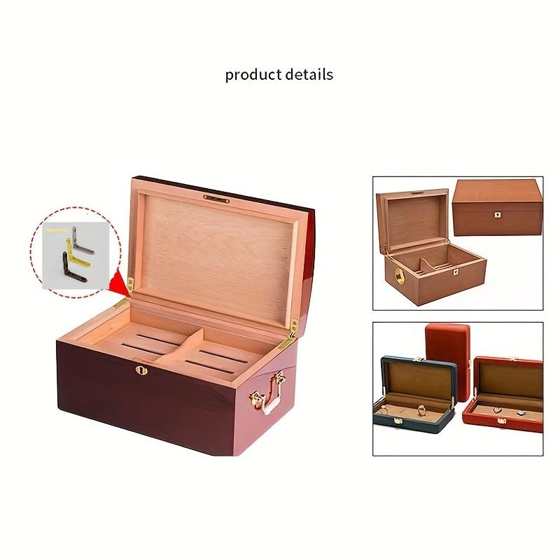 10Pcs Metal Supporting Hinges for Wooden Box Seven-character Small Hinge Five Golden Accessories Including Installation Screws