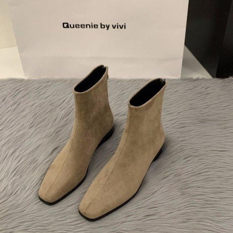 Fashion Women's Boots Autumn Luxury Elegant Casual Short Shoes Women's Low Heel Comfortable Short Outdoor Hiking Shoes for Women