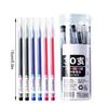 30Pcs Refillable Gel Pen 0.5mm Needle Point Black/Blue/ Red Inks Quick Drying Comfortable Grip Gel Inks Pen For Office