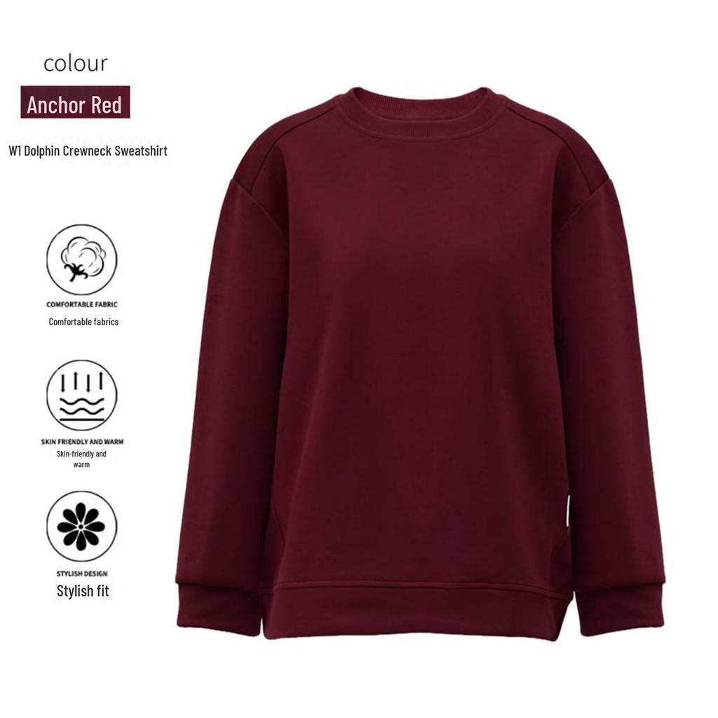 Customizable Unisex Dolphin Crew Neck Cotton Hoodie - Long Sleeve Casual Top