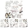 Stunning Arctic Wildlife Model Set With Penguin Polar Bear Arctic Fox Seal Wolf And Owl For Nature Lovers