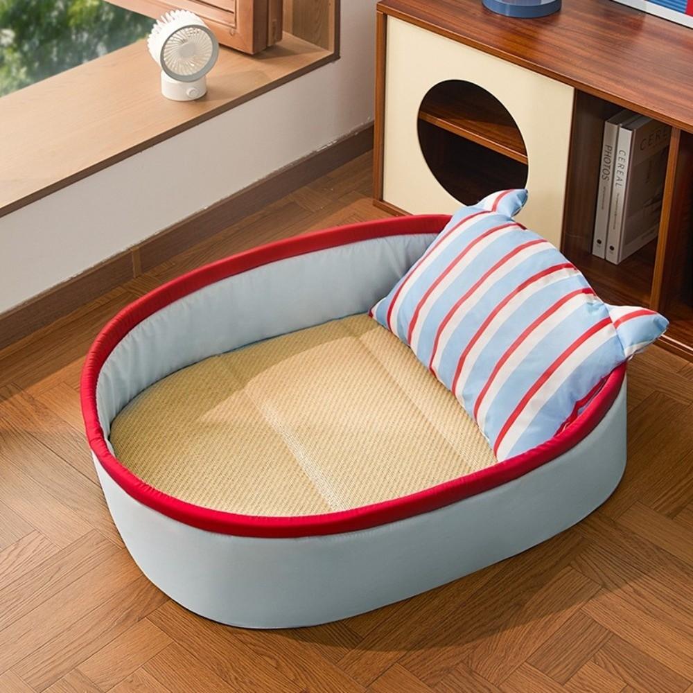 New Universal Summer Pet Bed with Cooling Mat and Pillow All-season Sleeping Mat Pet Supplies Foldable Dog Bed