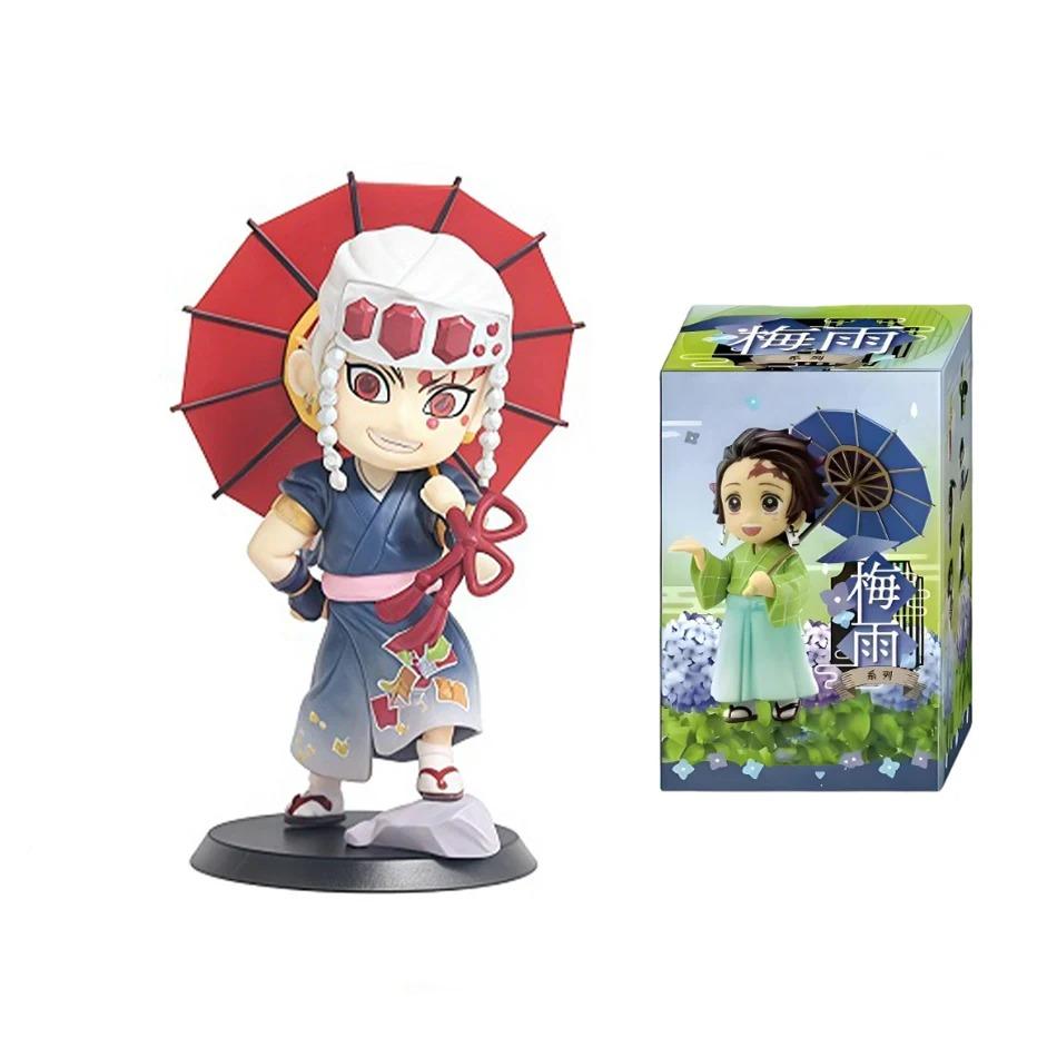 2026 Anime Demon Slayer Spring Plum Rain Series Figure Blind Box Tanjiro Kamado Nezuko Action Model Set Toys Ornament Surprise