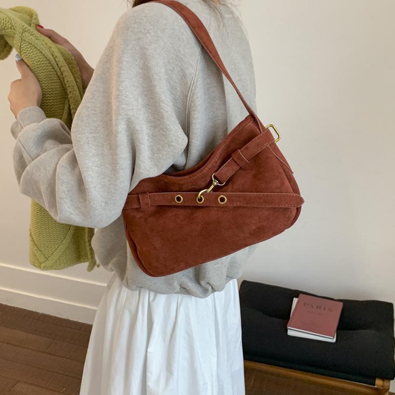 Underarm Bag Women's 2025 New Trendy Niche Retro Fashion Light Luxury Niche High-end Shoulder Bag Bucket Bag