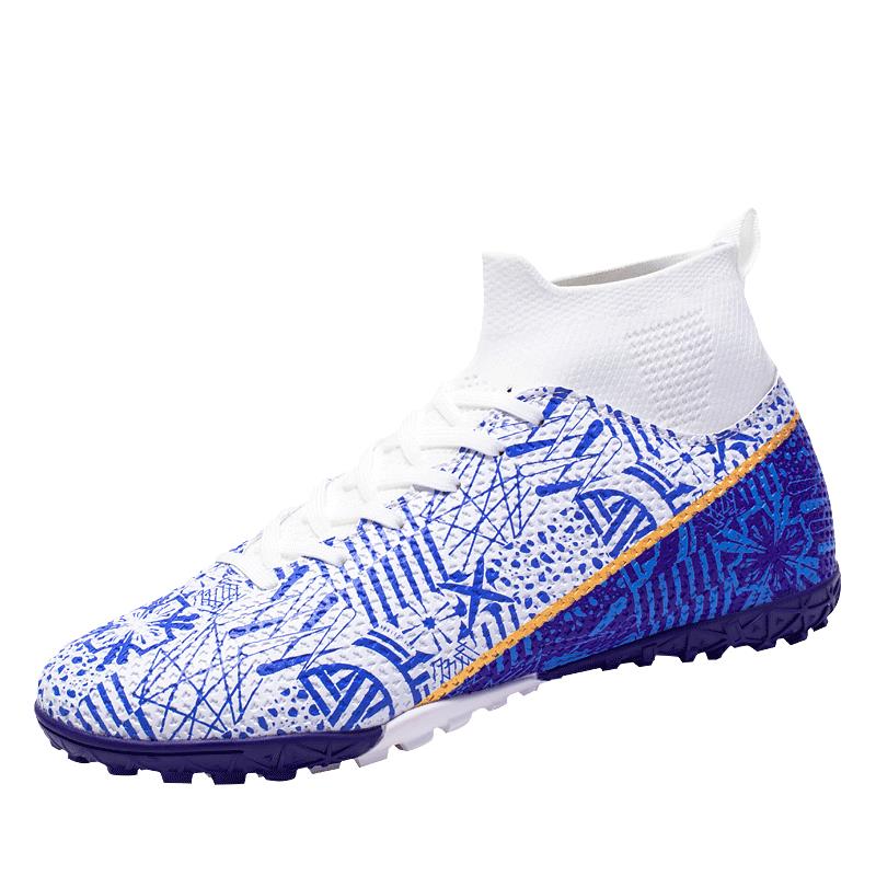 

Soccer Shoes Men Field Training Outdoor Sports Grass Football Shoes PU TF/FG Teen Competition Shoes for Men 46