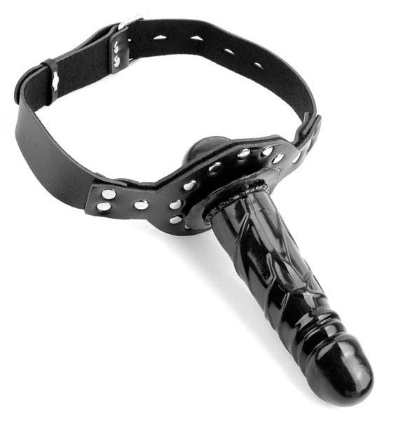 SM Gag with Dildo 13 X 3.5 Cm - Fetish Fantasy Series - BDSM Gags