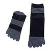 Modische Deodorant Baumwolle Atmungsaktiv Mittellange Normale Herrensocken Gestreifte Strumpfwaren Socken Mit Zehen Fünf-Zehen-Socken