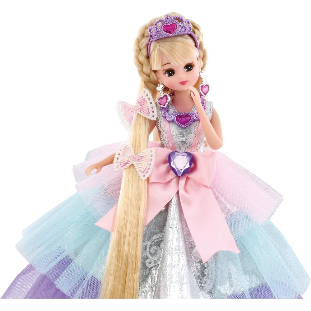 Takara Tomy Licca-chan Doll Dream Fantasy Platinum Long Princess 25cm