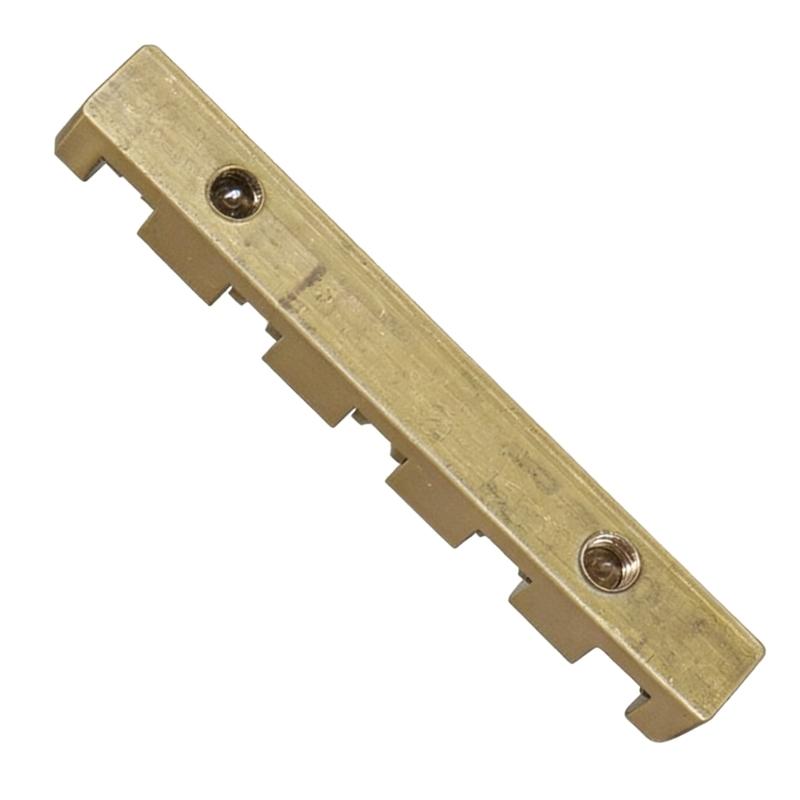 Brass Bass Guitar Nut Roller Adjustable Height for Enhanced Resonance Size Includes Base Plate and Accessory