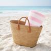 Striped Microfiber Bath Towel, Ultra Absorbent Quick Dry Towel, Lightweight Plush Towel for Beach Pool Travel And Daily Use
