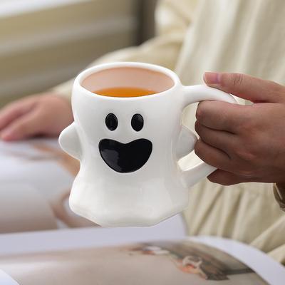 Süße Kürbis-Tasse Spoof Keramiktasse Personalisierte Kreative Modellierung Kaffeetasse Wasserbecher Flachbodentasse