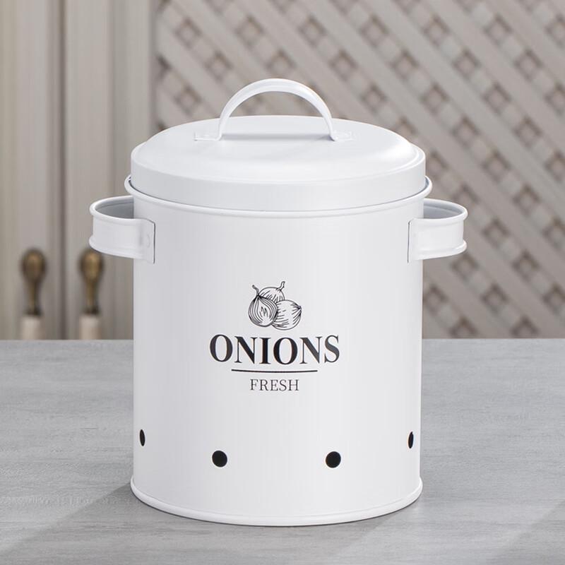 Carbon Steel Kitchen Storage Bins for Produce, 2-Pack