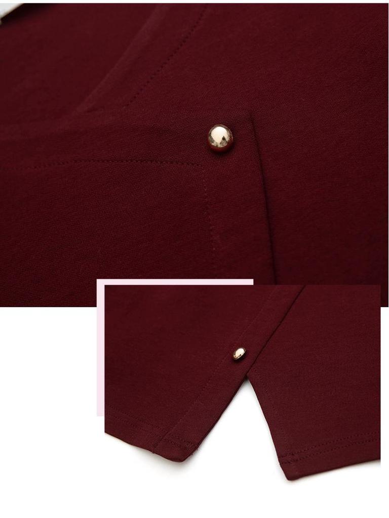 Damen Übergröße V-Ausschnitt Langarm Locker geschnittenes T-Shirt für Frühling & Herbst - Schlankmachende, Bauch kaschierende Basisschicht (Stil 6318)