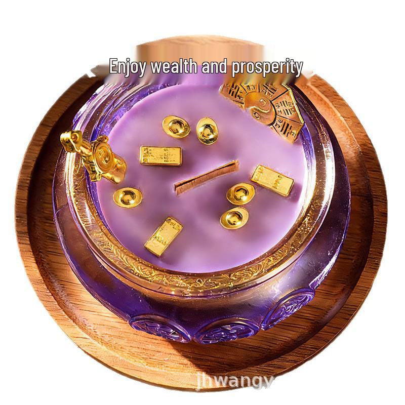 

Treasure Bowl Ingots Incense Candles: Long-Lasting Fragrance, Chinese Style, High-Grade New Year Gift for Home and Bedroom Big Orange Good Luck Incense