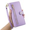 Flip Case for Xiaomi Redmi Note 15 Pro 5G, Wallet Zipper Pocket, Purple