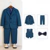 Bambini Ragazzi Bianco Blazer Gilet Pantaloni Bambini Matrimonio Ballo Vestito Bambino Ragazzo Elegante Vestito Festa