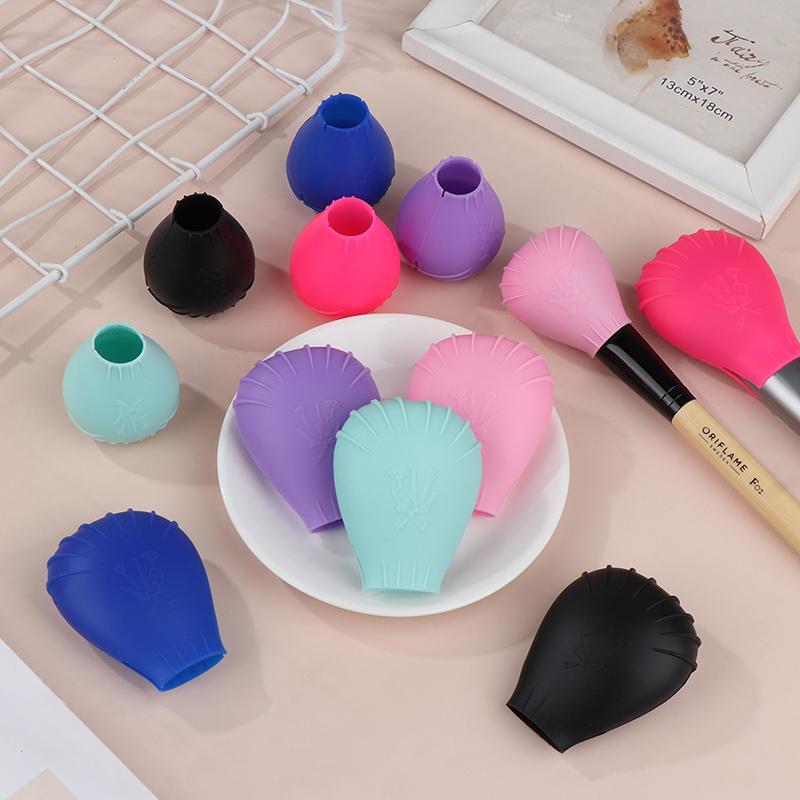 Makeup Brush Holder Cover Silicone Makeup Brush Protector Makeup Brush Travel Storage Case Protect Brush Bristles