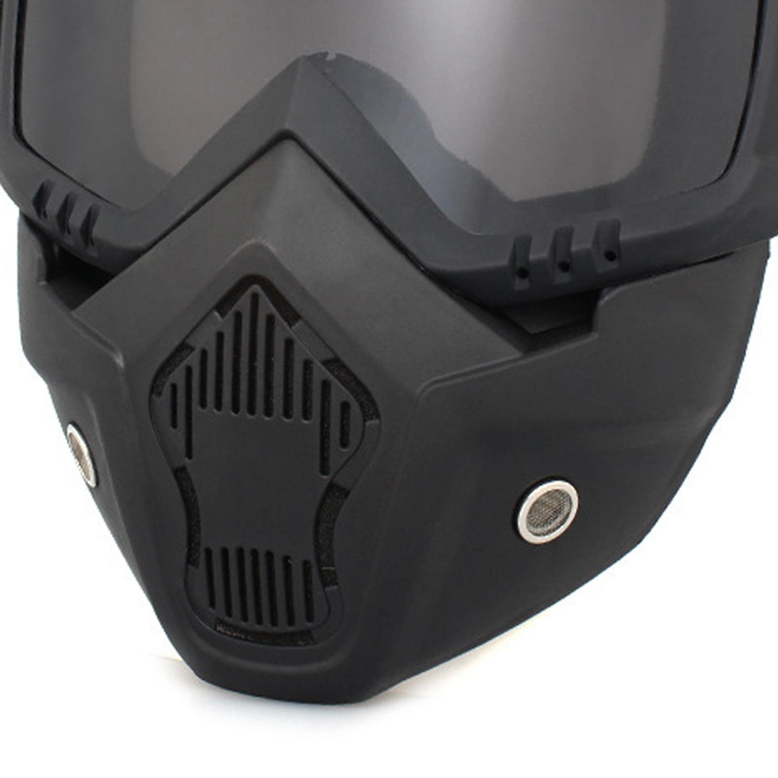 

Мотоциклетные очки-шлем с защитным экраном, ветрозащитные очки для защиты глаз для езды на открытом воздухе, серые