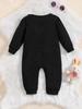Versatile Pure Cotton Baby Romper: Soft, Breathable, Long-Sleeved for Home & Outings