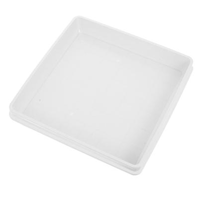 2 Pcs Square Plastic Bird Feeder Water Bowls Outdoor Hummingbird Baths Durable Easy Clean Replacement Containers