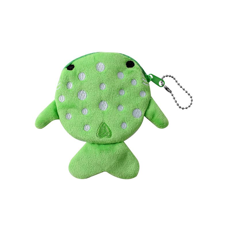 

Милый мультяшный плюшевый кошелек для монет в виде акулы, кошелек для мелочи с животным для детей, подвеска для сумки, маленький кошелек для мелочи, чехол для ключей, наушников, кабеля для передачи данных зелёный