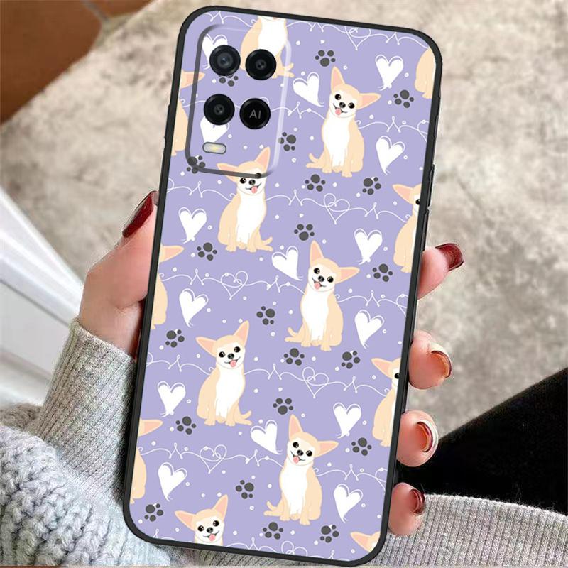 Etui Pies Chihuahua Do Oppo A38 A74 A94 A54 A18 A58 A78 A98 A80 A60 A40 A96 A76 A16 A15 A17 A57 A77 A5 Pro
