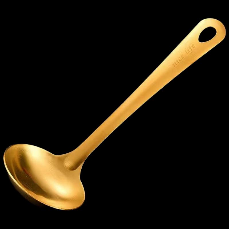 

Ru Han Gold-Plated Round-Tail Soup Spoon Set
