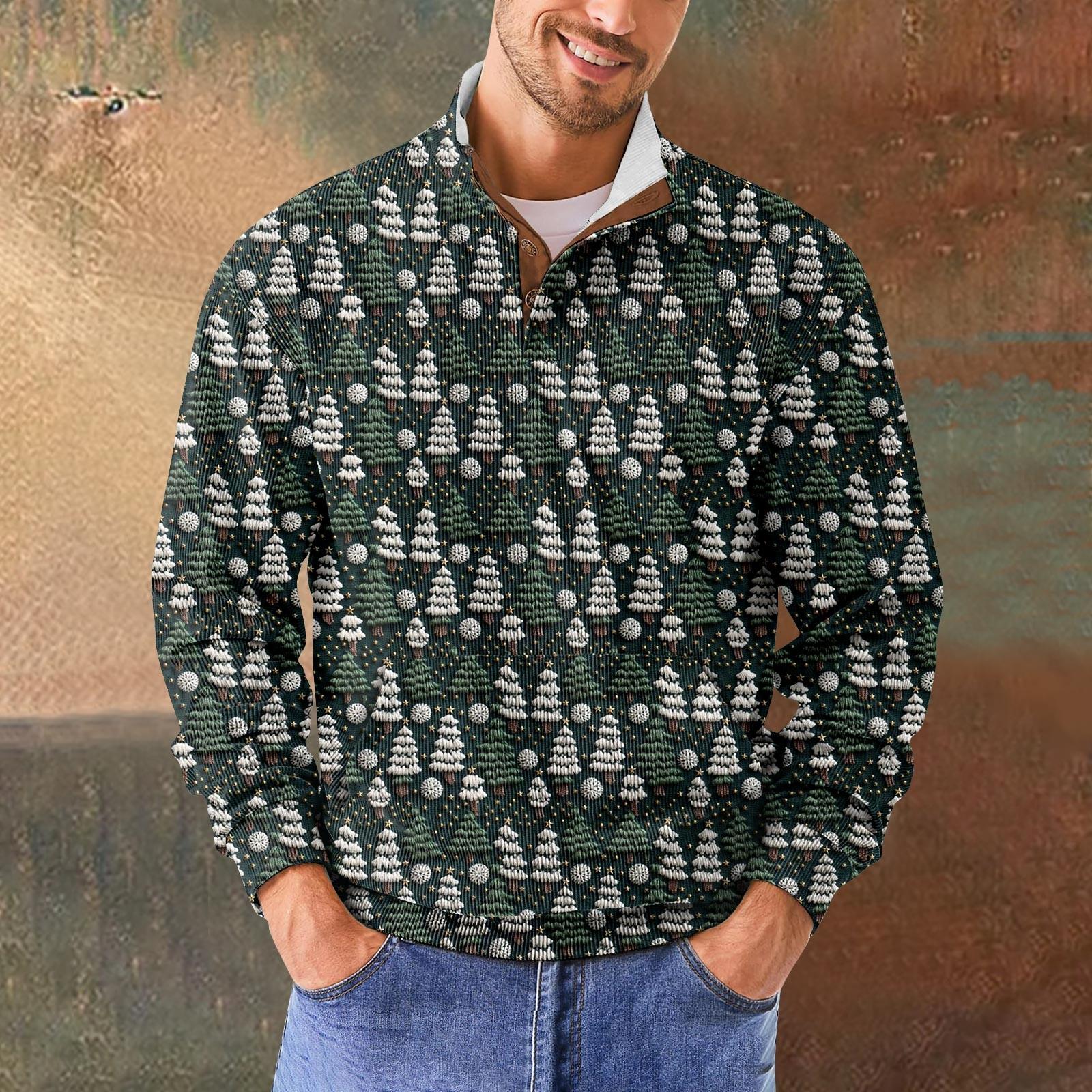 

Весняно-осінній чоловічий світшот зі стоячим коміром - це повсякденні светри на відкритому повітрі, топи XL армія зелений колір