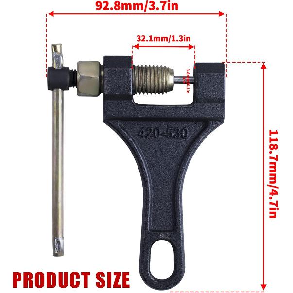 Chain Breaker #420-530 Chain Tool Fit For Dirt Pit Bike ATV Quad Go Kart Scooter Motorcycle Bicycle Chain Break # 420 428 520 525 528 530
