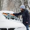 Double Head Snow Windshield Clean Scraper Heavy Duty Durable Snow Defrost Removal for Car Truck Auto
