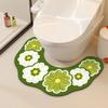 Quick Drying Toilet Mat Water Absorbing U-shaped Floor Mat Beautiful Door Mat Carpet  Toilet Room