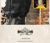 Men's American Retro Lapel Jacket - Spring/Autumn 2025 Loose Casual Pilot Style