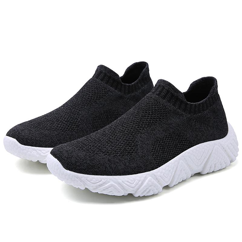 2024 New Men Sneakers Summer Fashion Casual Running Shoes Slip-on Comfortable Walking Shoes Socks Design Jogging Vulcanize Shoes