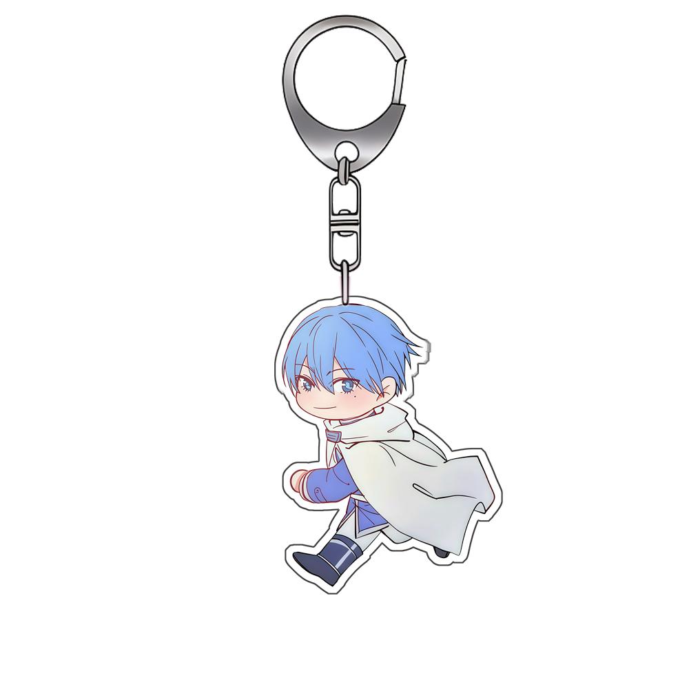 

Q Version Adorable for Frieren Himmel with Acrylic Keychain Stark Backpack Pendant Anime Character Decoration Collection Gift