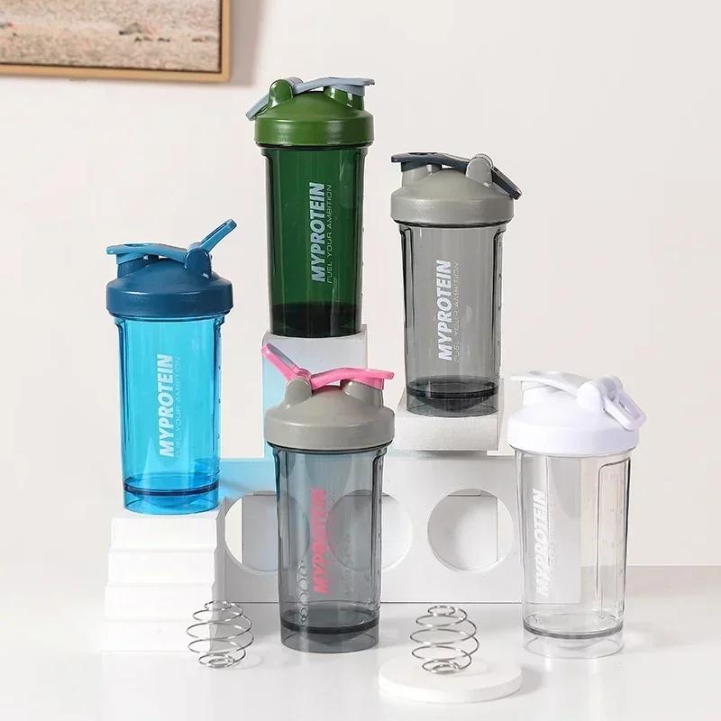500ML Transparent Graduated Cup Sports Shake Bottles Fitness Portable Water Blender Bottle Milkshake Protein Powder Mixing Cup