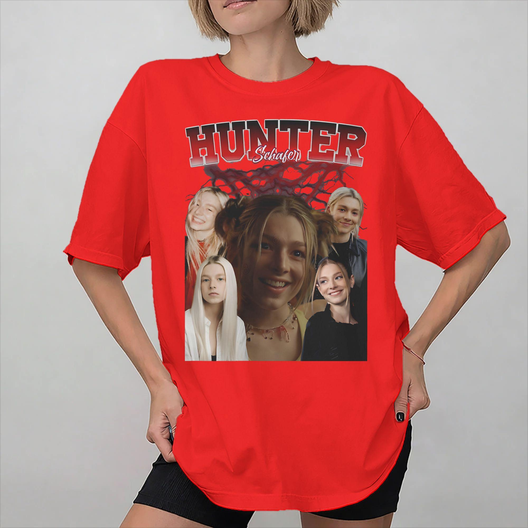 Summer Jules Vaughn Hunter Schafer T Shirt for Unisex Women  Pure Cotton Tee Shirt Short Sleeve Clothes S