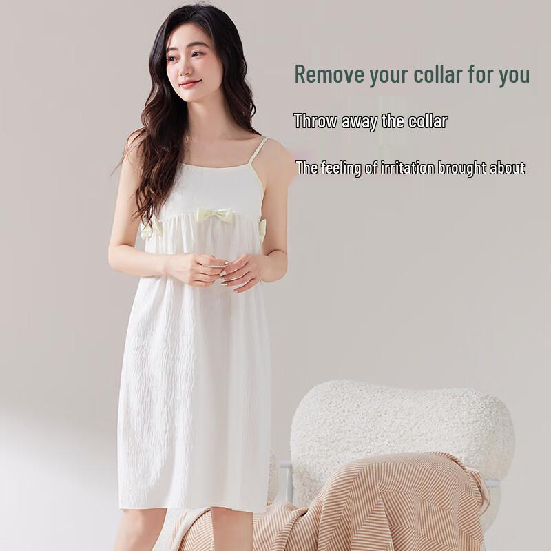 Langsha Women's Summer Cloud Cotton Cami Nightgown