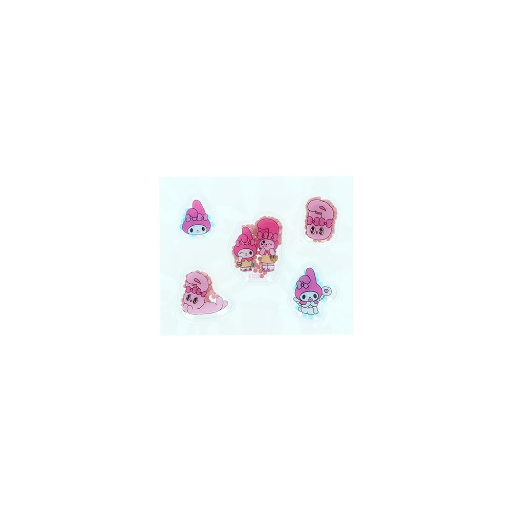 Sun-Star Stationery Puni Shaka Seal Esther X My Melody P Esther Bunny My Melody Sanrio Characters Goods Sticker Puffy Puni Shaka Pink S8819254
