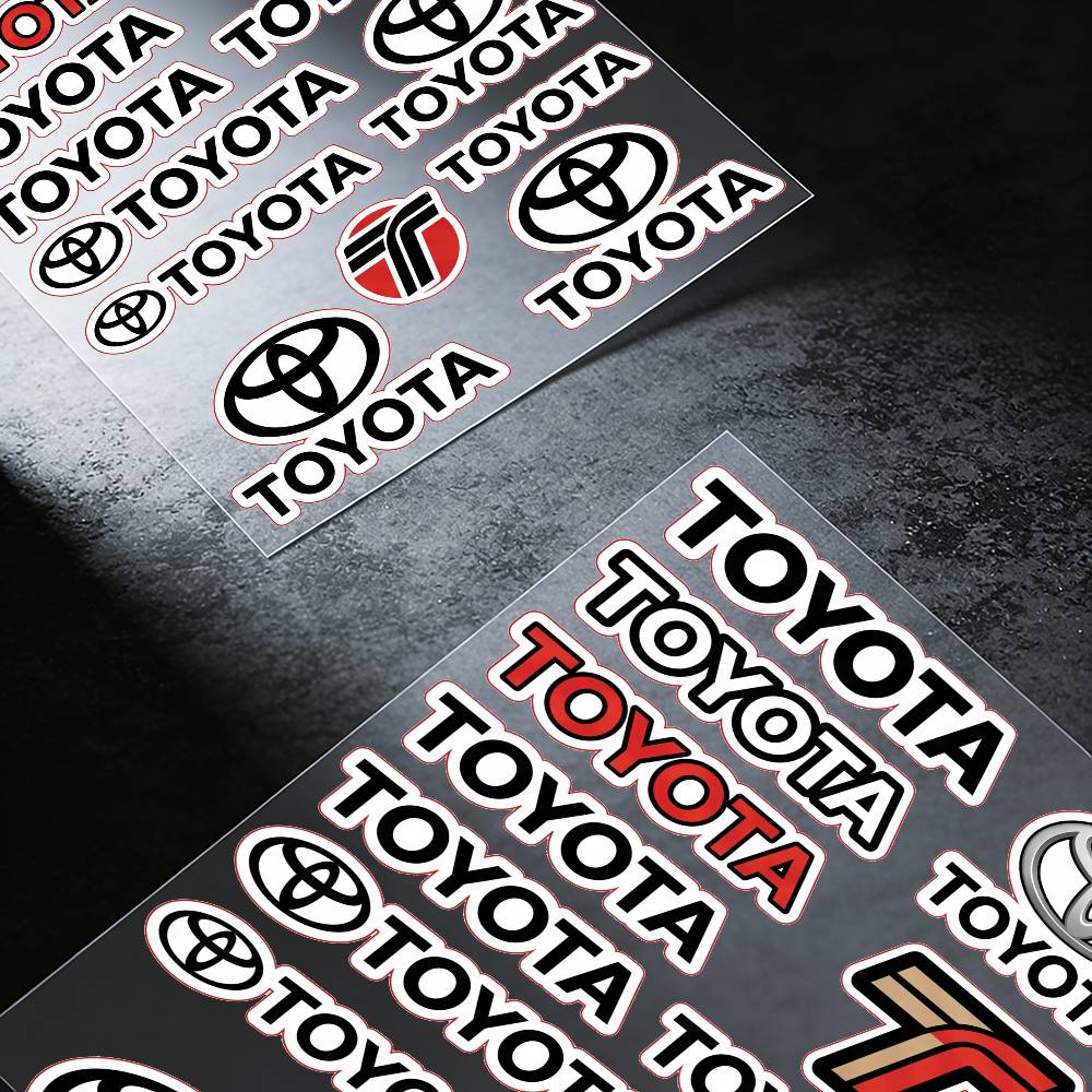 FOR TOYOTA TRO GR Long Lasting Waterproof Reflective Sticker Scratch Conceal Fit Motorcycle Car Helmet Fridge Water Cup Decals