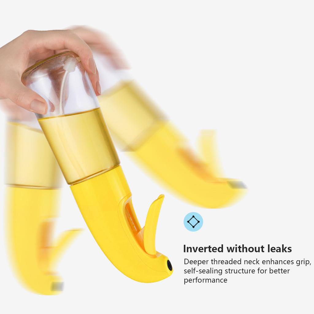 Kitchen Oil Sprayer for Cooking Plastic/Glass Food Grade 2 in 1 Spray & Pour Oil Dispenser for Air Fryer Salad Frying BBQ