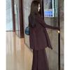 Wear In Early Autumn with the New Fashion Suit of the New Year, Ice Silk Thin Coat Suspender Dress, with a Whole Set of Women