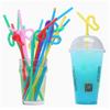 St. Blai Disposable Bent Plastic Drinking Straws