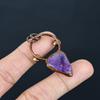 Amethyst Pendant Gemstone Jewelry, Copper Electroformed Pendant, Gift For Women Handmade Pendant