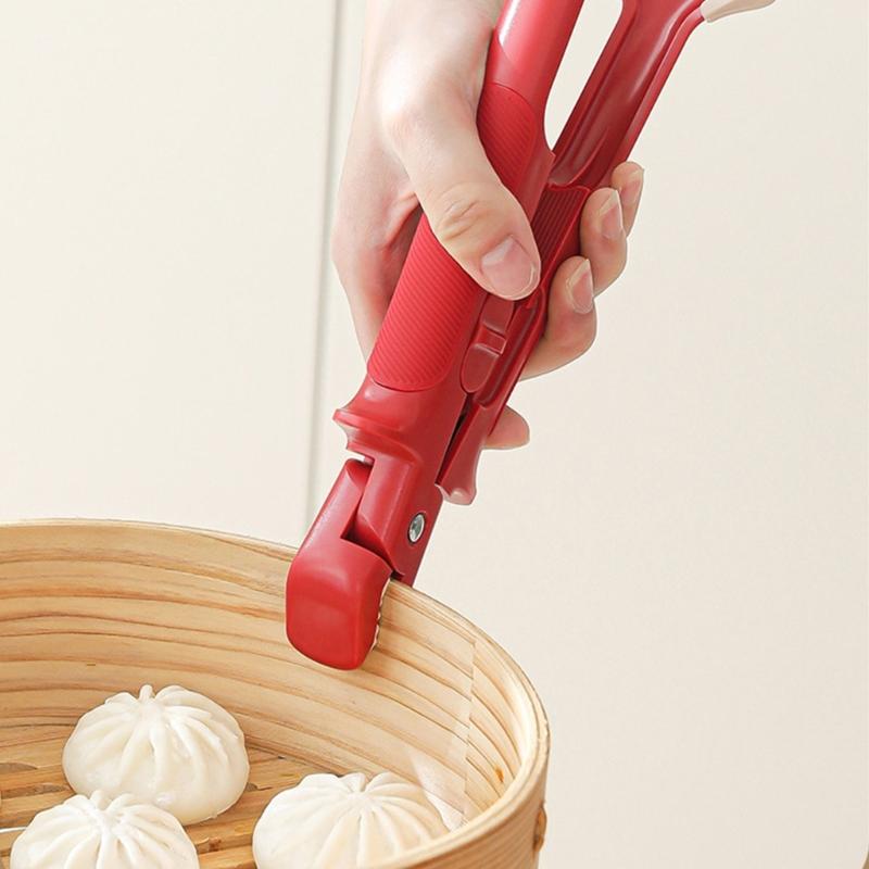 Heat Resistant Bowl Tongs Nonslip Heatproof Grip Clamp for Hot Dishes and Plates Multipurpose Kitchen Cooking Accessory
